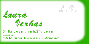 laura verhas business card